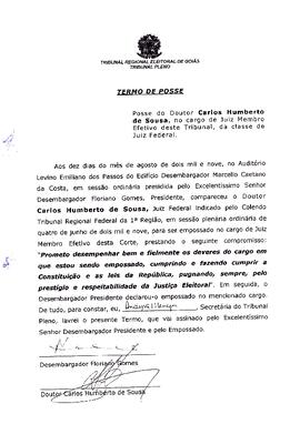 Termo de Posse - Carlos Humberto de Sousa (10-08-2009).pdf